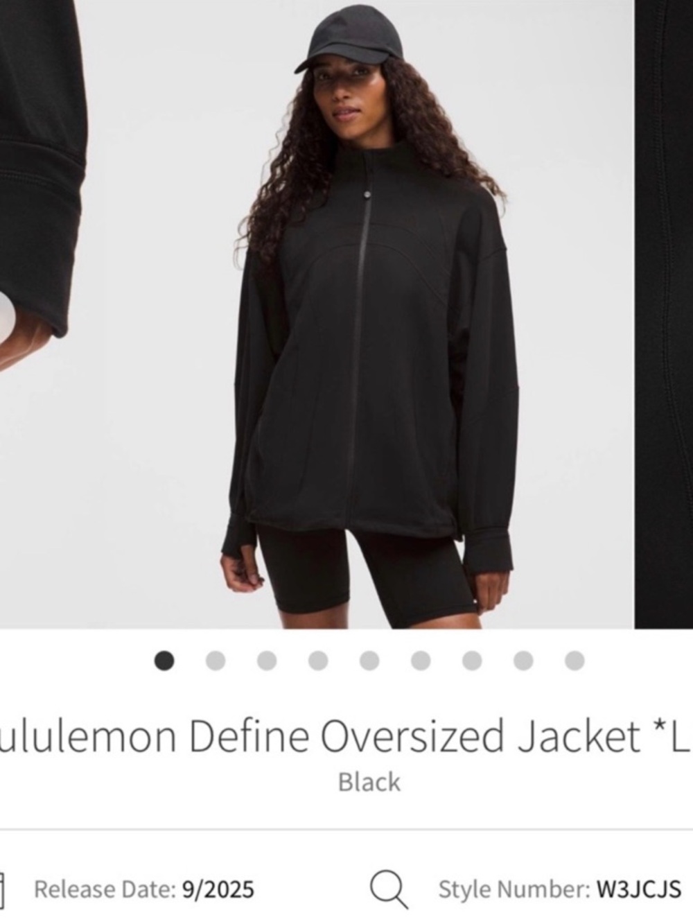 SOLD OUT lululemon athletica Black Define Oversized Jacket Luon